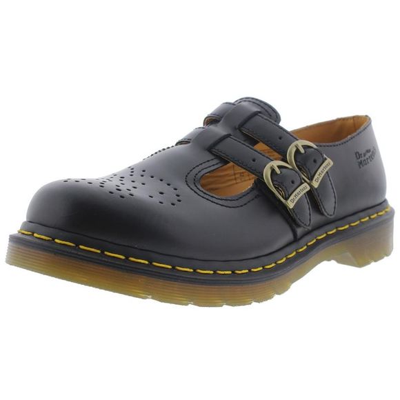 Perroquet Shoes Perforated Dots Mary Janes - Black Leather main image 0
